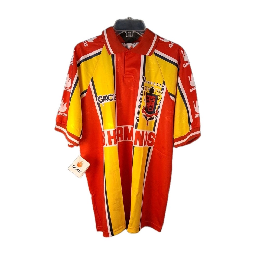 NOS Gracis Morelia Monarcas Mexico Liga MX Soccer Jersey B Hermanos Size XL  Y2K - Picture 2 of 13